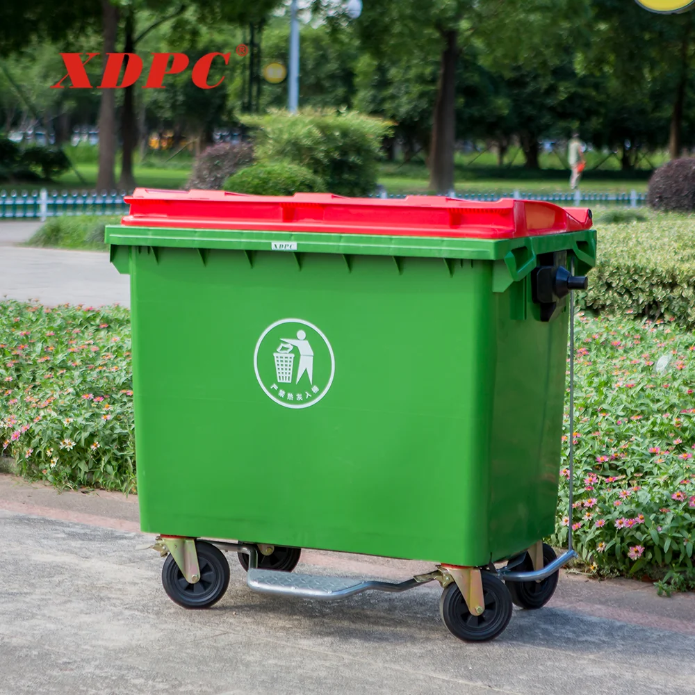 660liter special outdoor trash garbage can dust bin with wheels