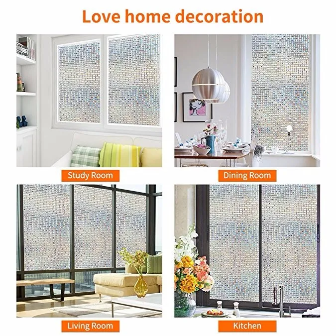 Homewell No Glue Static Decorative Privacy PVC Film Korea