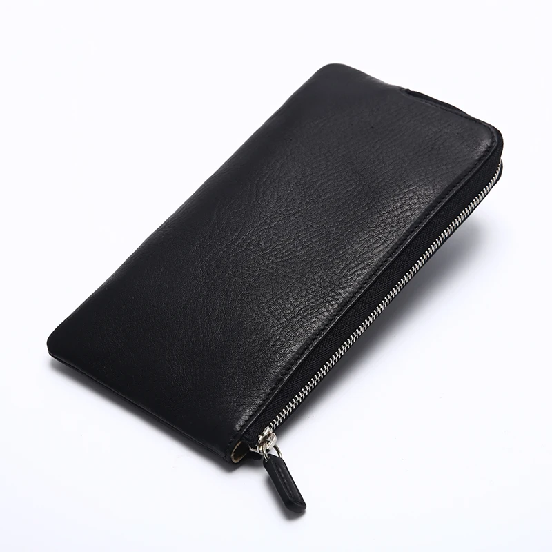 Personalized full grain genuine leather wallet goods from china