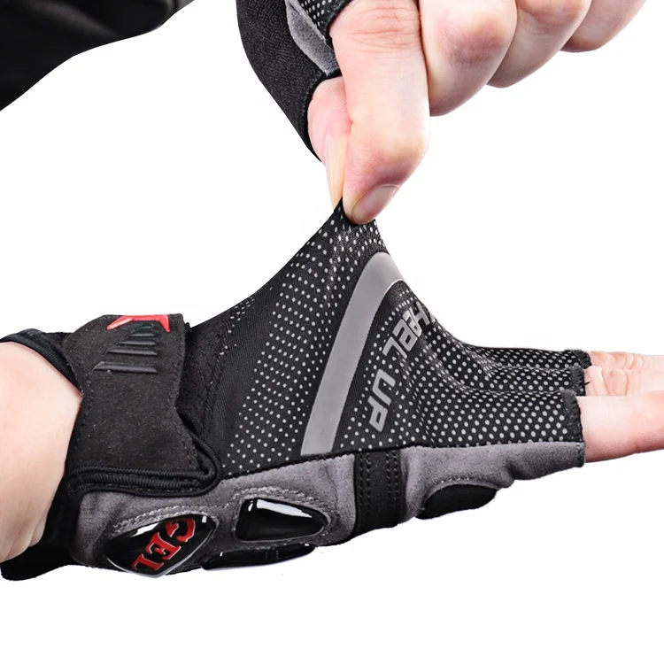 WHEEL UP Breathable Half Finger Gel Padded Sport Gloves Outdoor Bicycle Gym Cycling Gloves