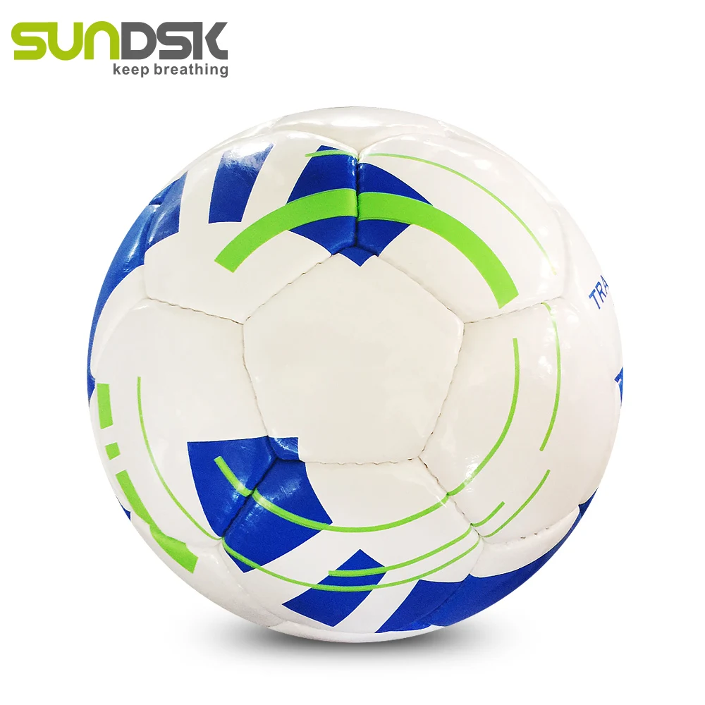 Высококачественный сшитый вручную футбольный мяч из искусственной кожи размер 5