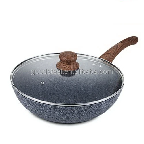 Сковорода Из Гранита с деревянной ручкой