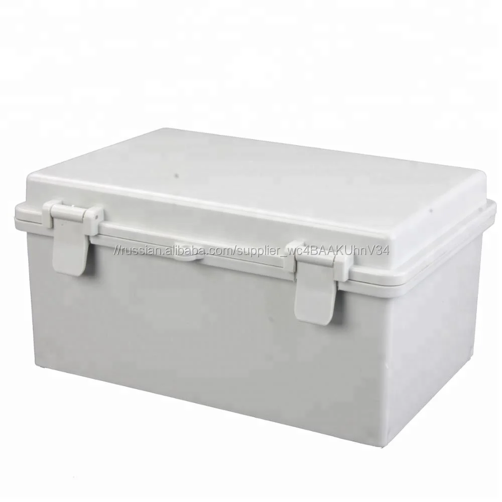 OEM и ODM 290*190*140 IP67 Пряжка типа ABS водонепроницаемый настенное крепление пластиковые электрические корпус источника электропитания с откидной крышкой (PS-AT291914G)