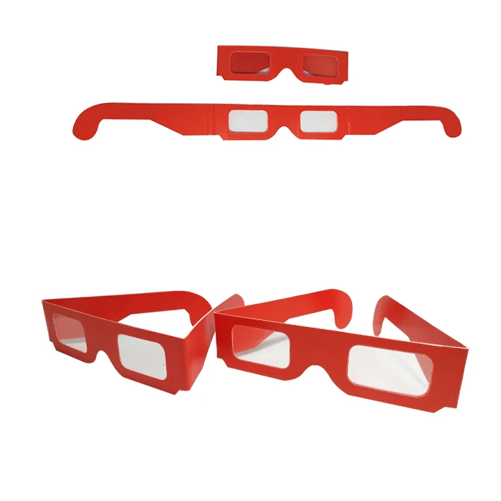 2021 Customized Brand Paper Diffraction Glasses Snowman Xmas Tree Love Heart Effect Firework Glasses