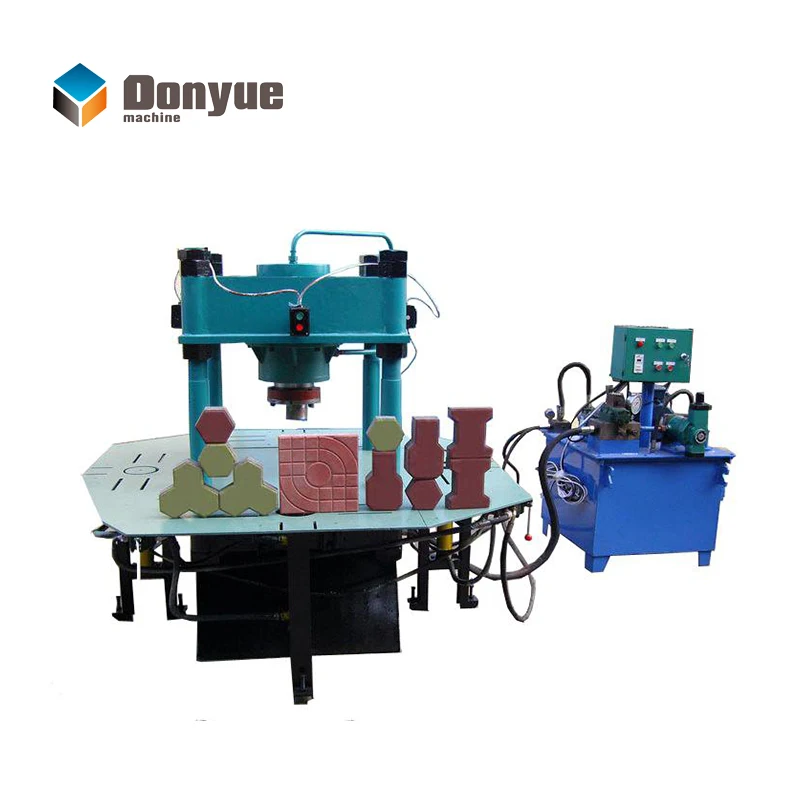 DY150T manual hydraulic press interlocking paver block making machine