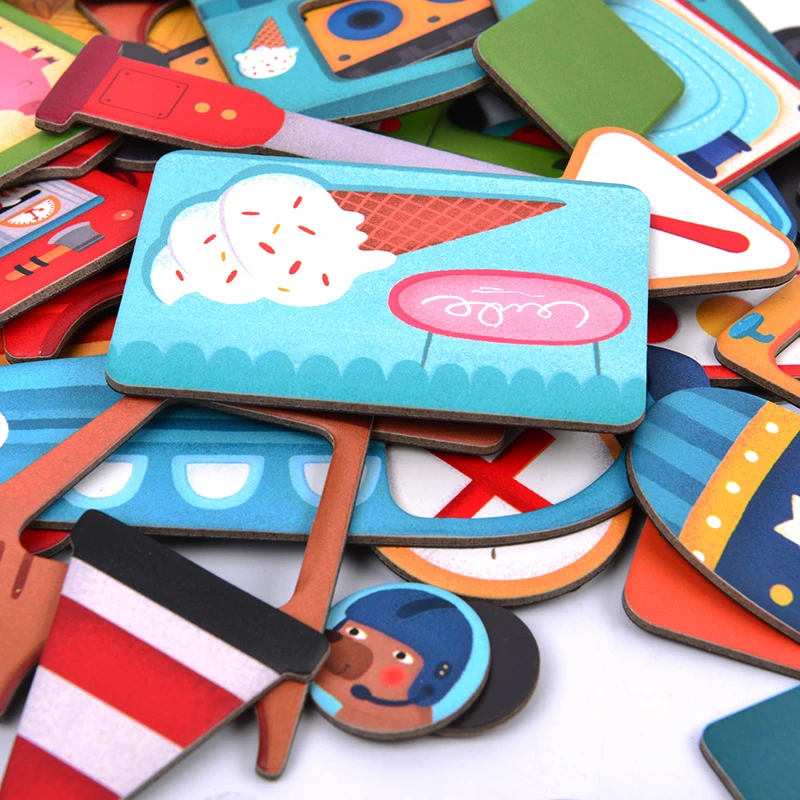 
Mideer magic sticker game,Magnet Puzzle Dress Up,Change Games Educational Toys 