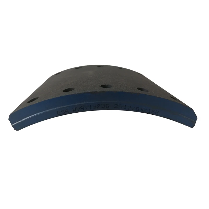 Newest style truck spare parts brake pad brake shoe lining