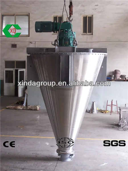 Fodder Feed Animal Chemical Food Double Auger Screw Mixer Mixing Machine with platform