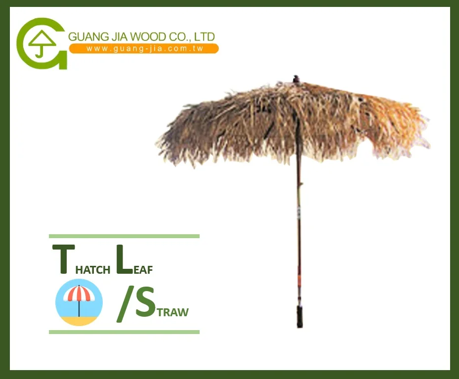 
 Palm Leaf Thatch Beach Umbrella  