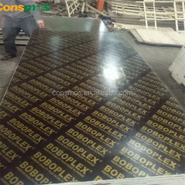 Consmos the best price black film faced plywood/marine plywood/ formwork plywood manufacturer