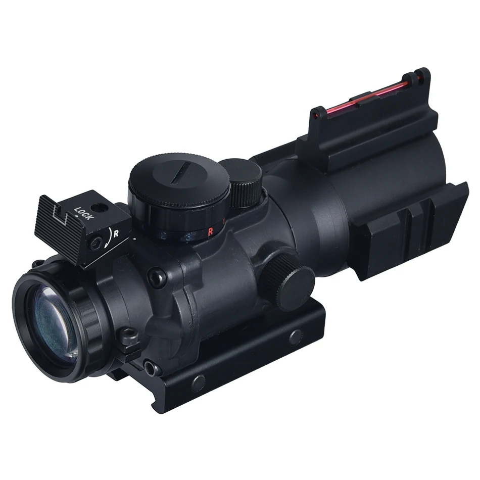 Hunting optical sight 4X32 fiber optic scope