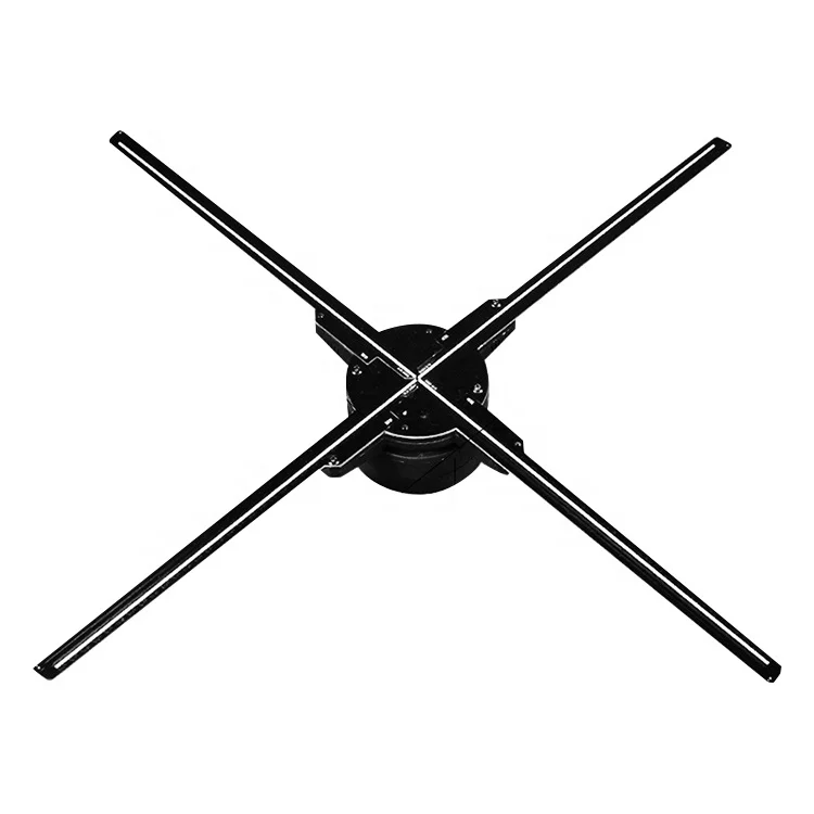 Hot sell 3 d holographic advertising led fan Rotating 3d hologram projector display