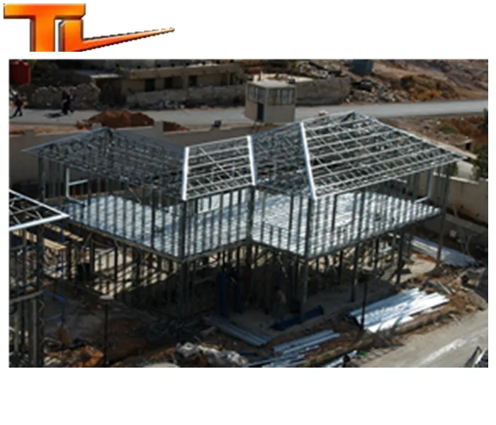 Light steel constructure prefabricated house villa