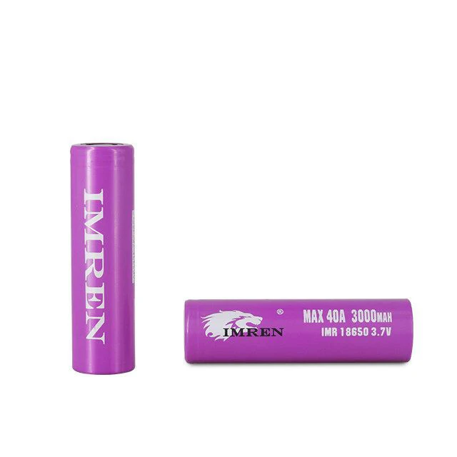 High Quality Deep Cycle PK IMREN 3000mAh 3.7V LI-Ion 18650 3000mah 40A Rechargeable Battery