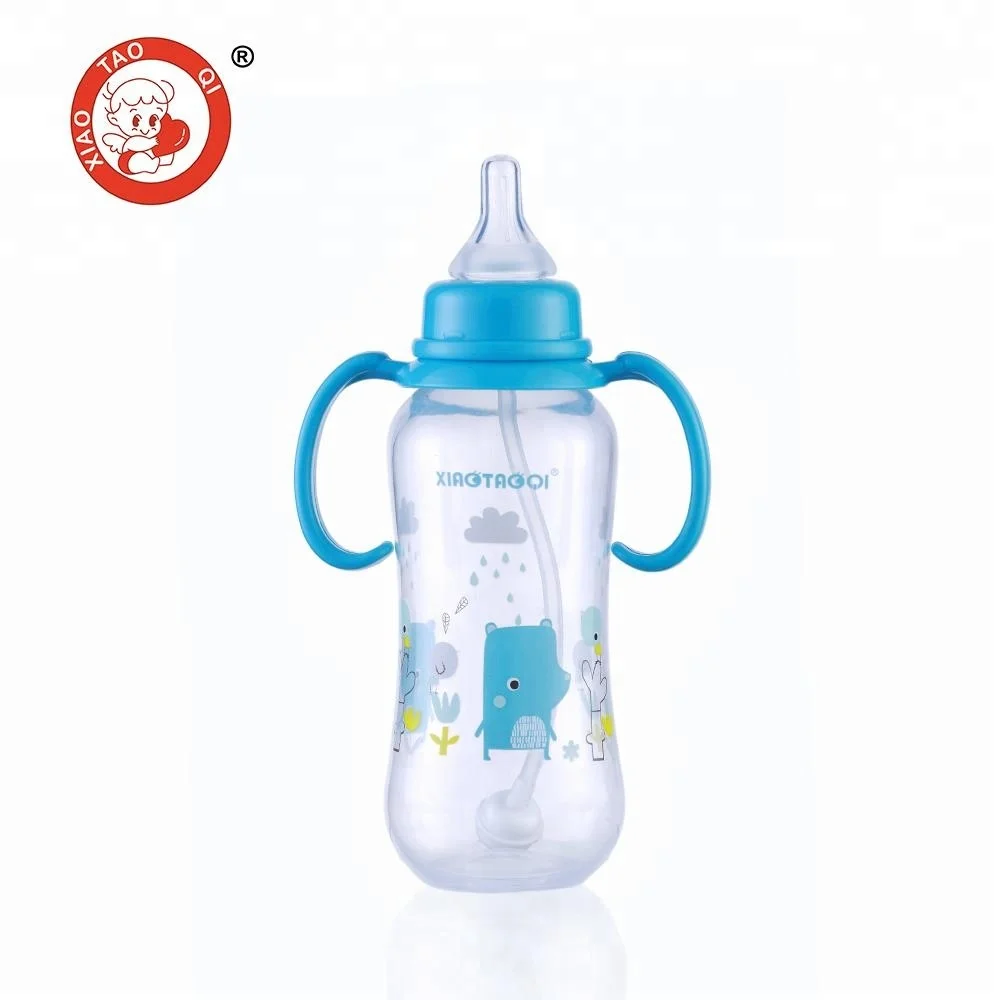 Free samples bpa free pp straw baby milk drinking bottle