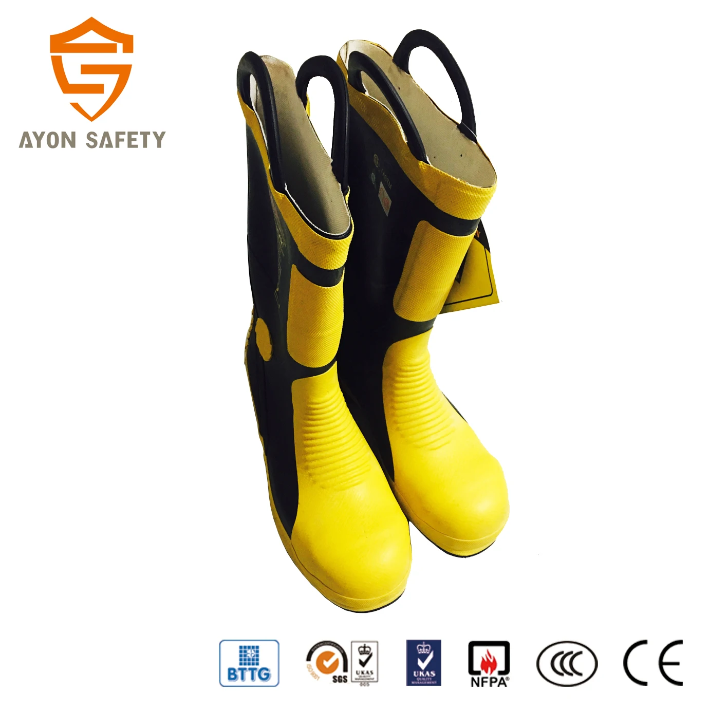 Пожарные ботинки Harvik высокого качества, одобренные CE-Ayonsafety