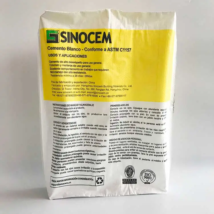 EGP Customized 25kg/50kg Logo Printed PP Woven Valve Cement Bags Waterproof Square Bottom Chemical Industry Packaging Open