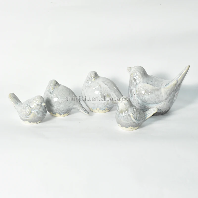 Hand-Made Craft Hot Sale Animal Statue Shape Sculpture Decoration Figurine Ceramic Bird