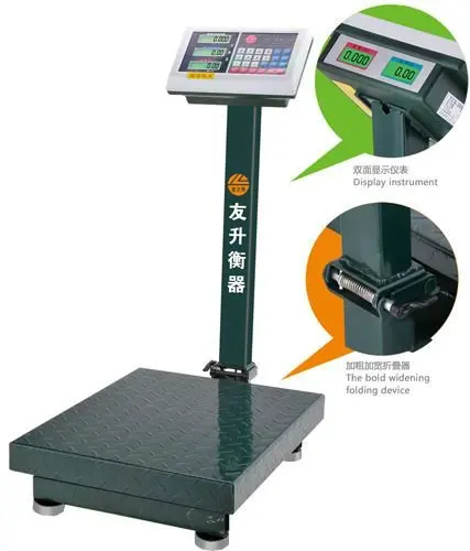 Tcs-300 платформенные весы ткс- стр( двойной жк-дисплей, зеленый свет обратно)