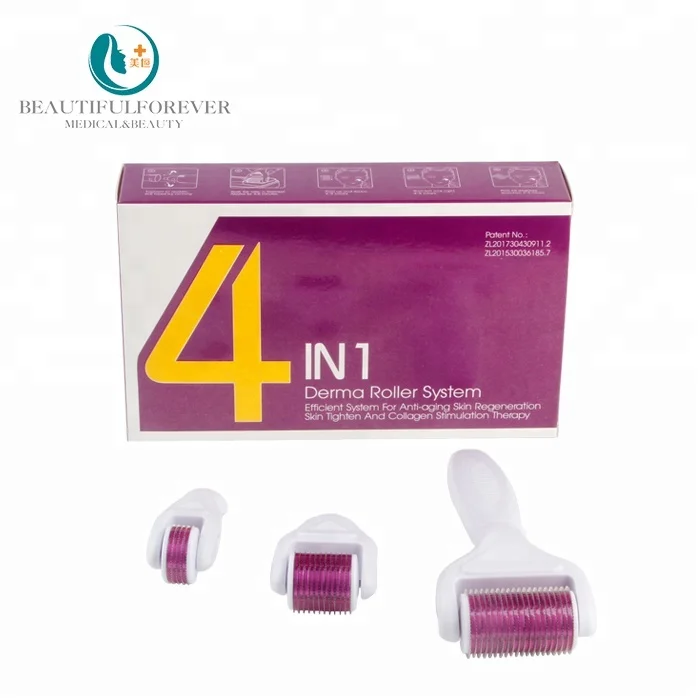 Dermal Rolling System Micro Needle System Derma Roller 4 in 1 Set