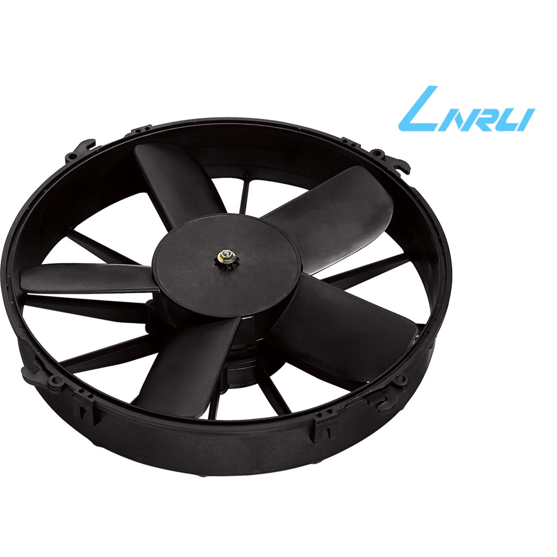 Linrui  New design bus/truck air condition condenser fan LNF261-9 24v dc brush wind suction radiator fan for cooling fan system