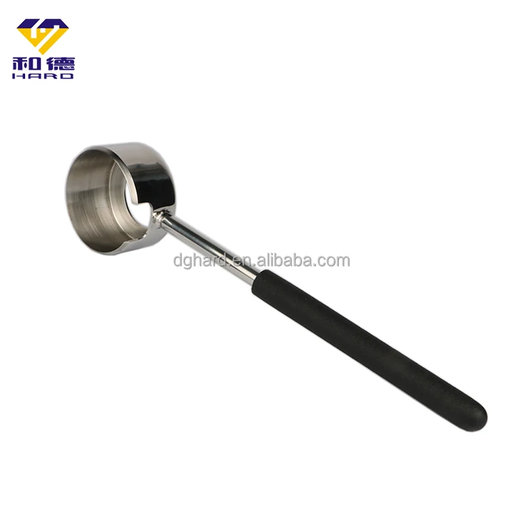 Amazon hot sale food grade stainless steel 304 coconut opener tool set with yellow PE hammer mallet