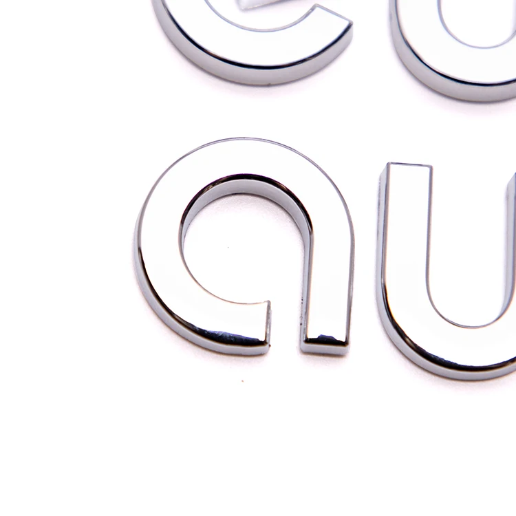 ABS Chrome Nameplate Design Economical Custom Plastic Car Emblem