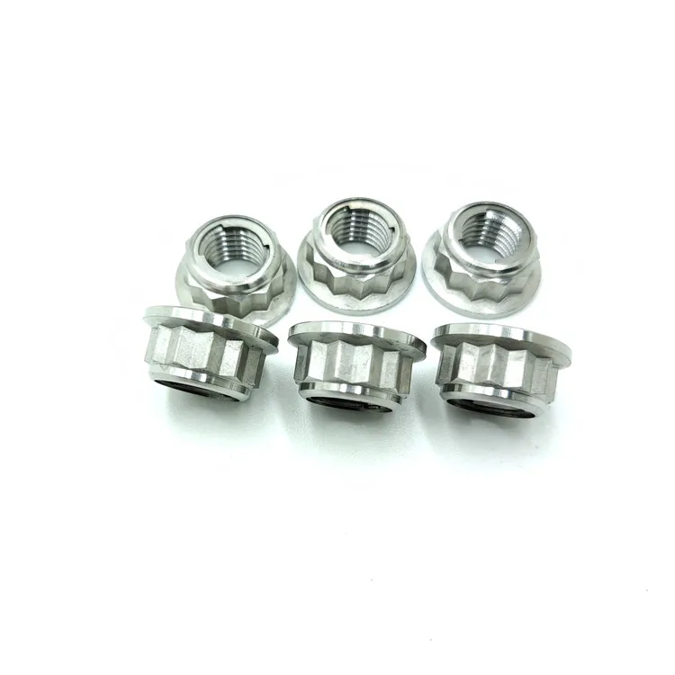 Титановая 12 точечная Фланцевая Звездочка гайка