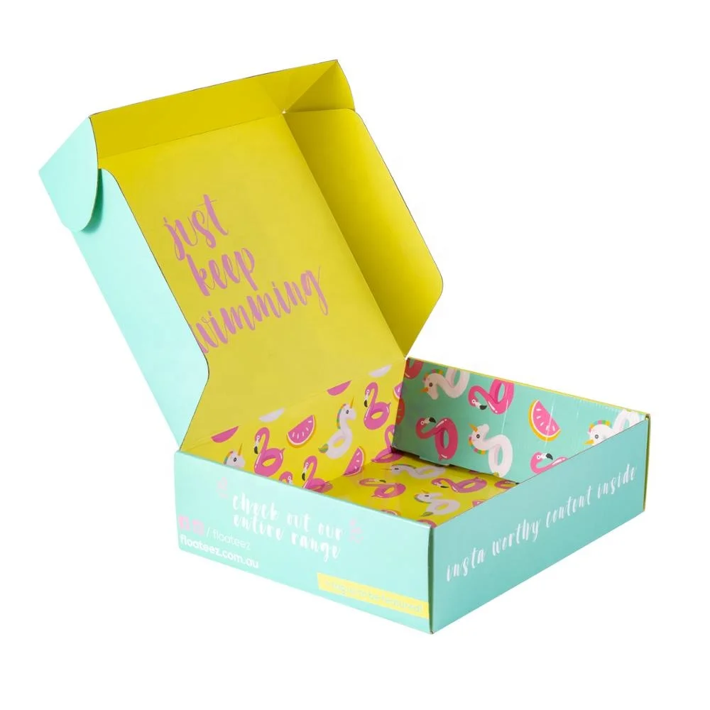 Пользовательский печатный логотип печать гофрированная почтовая коробка