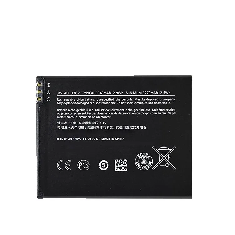 3000 mAh Мобильный телефон BV-T5E BV-T4D литий-ионный аккумулятор для Microsoft Nokia Lumia 940XL/950XL