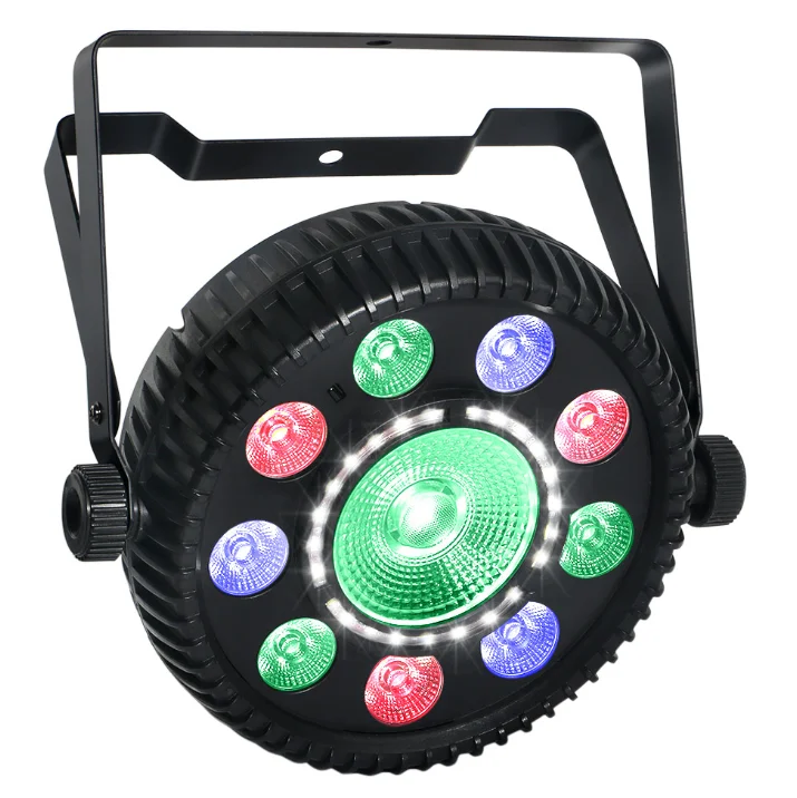 Multi-эффект RGBW + rgb удара + SMD стробоскопа пар может света с дистанционным управлением для освещения сцены DJ Party огни