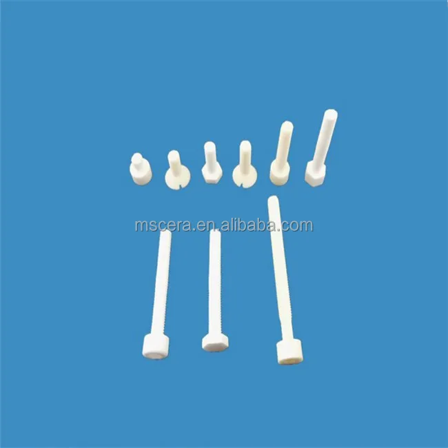 Insulator Porcelain Parts M6 Alumina/Zirconia Ceramic Screw