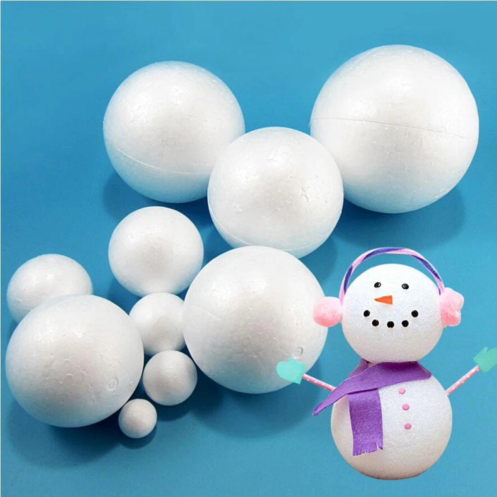 Factory Supply 70mm Wedding Ball Spheres Decoration Crafts Polystyrene Styrofoam Foam Ball