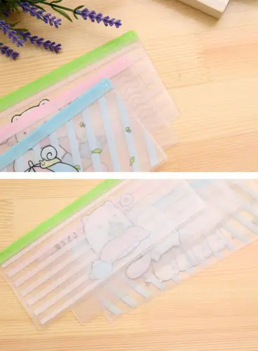 Индивидуальный прозрачный водонепроницаемый милый пенал из ПВХ