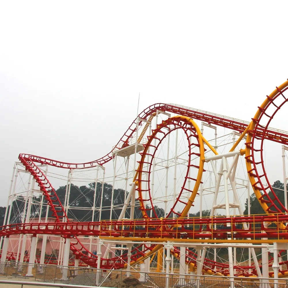 big type zhipao amusement ride six loops roller coaster in china