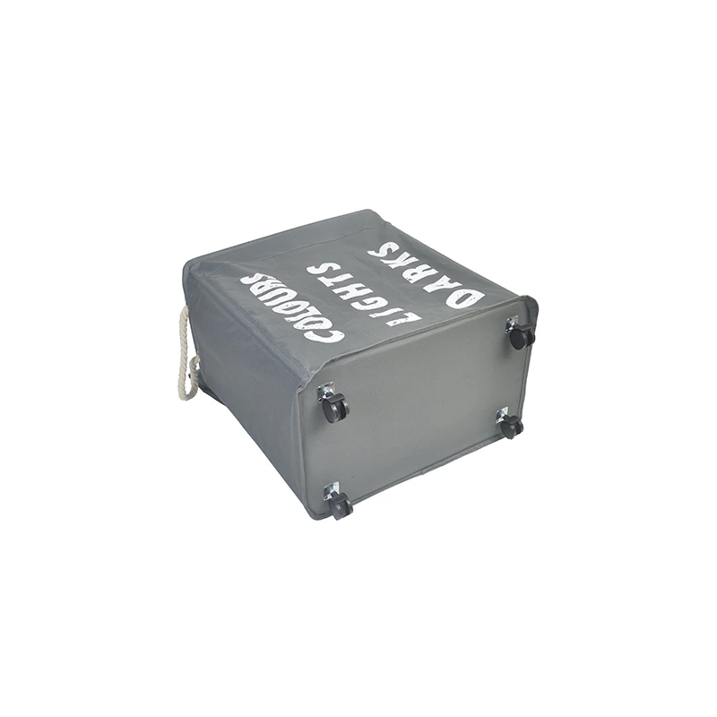 3 compartments Thin Dirty Home Corner Handy Laundry Hamper Basket On Wheels