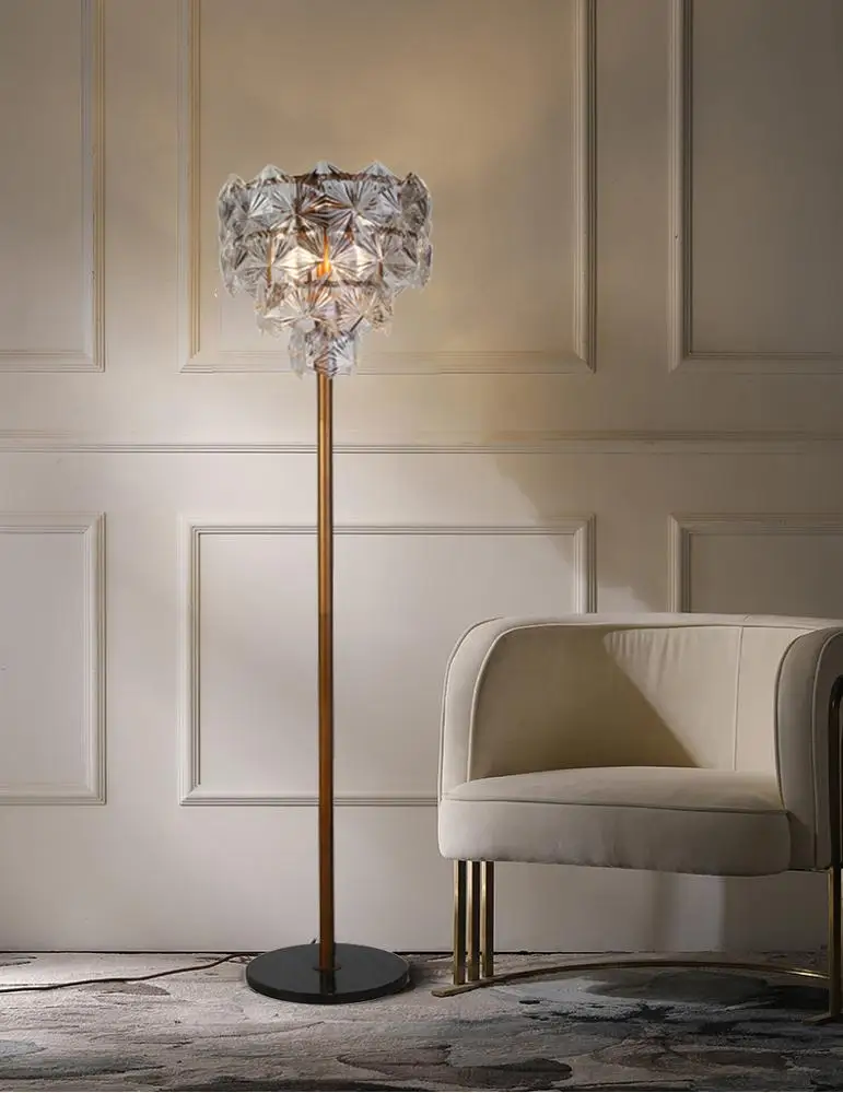 Simple design hot sale glass floor lamp for hotel used