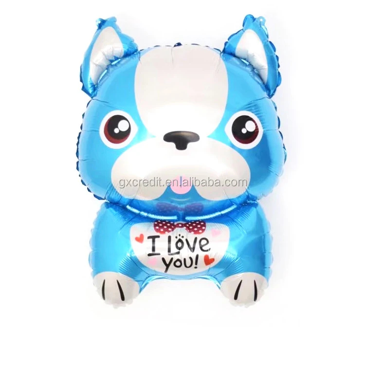Wholesale inflatable cartoon animal dog helium foil balloons for theme party decoration