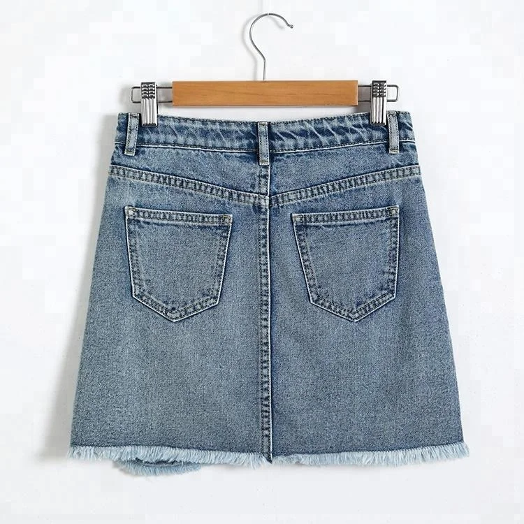 
Wholesale Fashion Casual mini a-line denim skirts for teen girls 