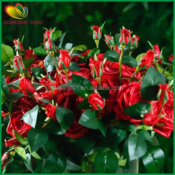 Artificial flower real touch rose flower for home decoration artificial rose