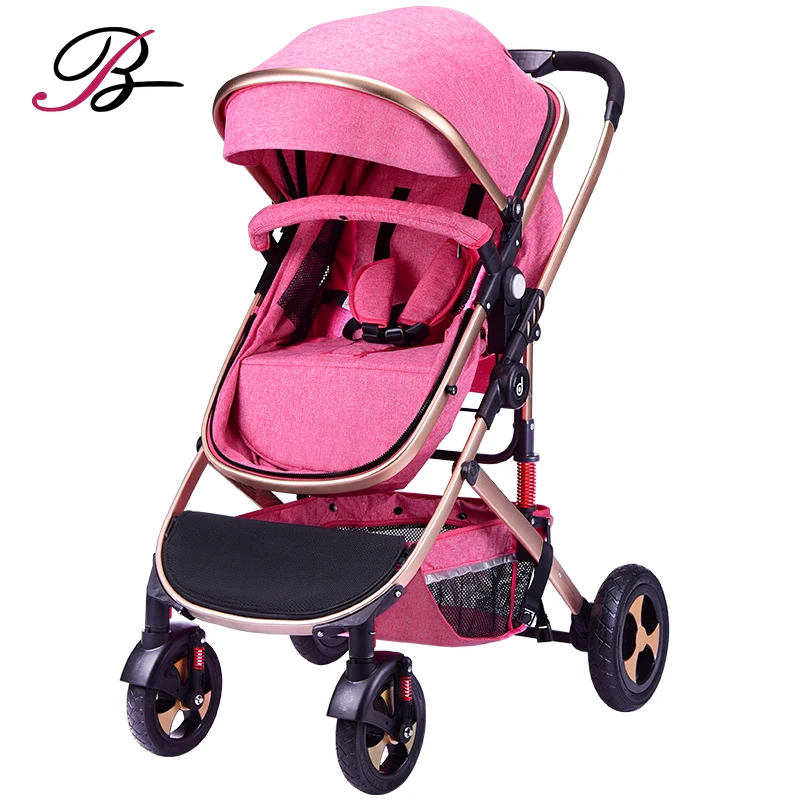 Promotion Luxury high landscape baby carrier/high view golden tube baby pram/big space 3 in 1 baby stroller for baby,