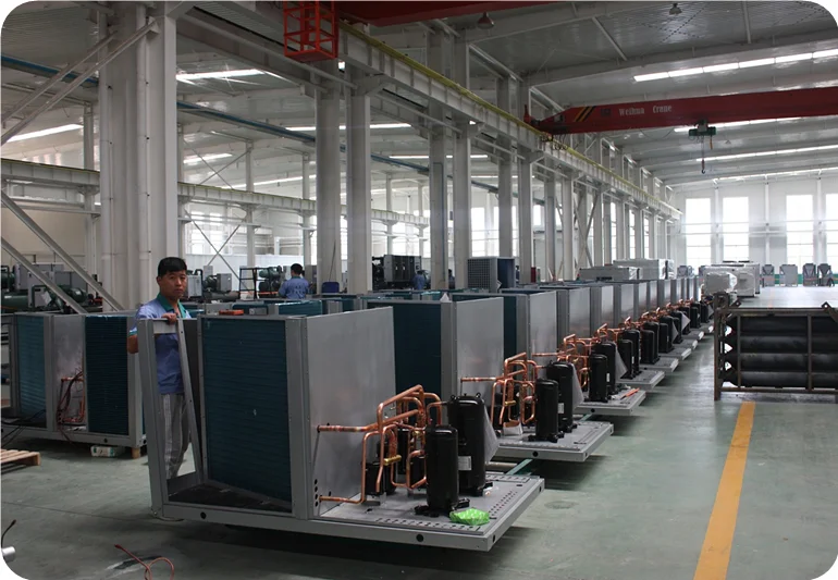 American type rooftop air handling unit, with R410a refrigerant