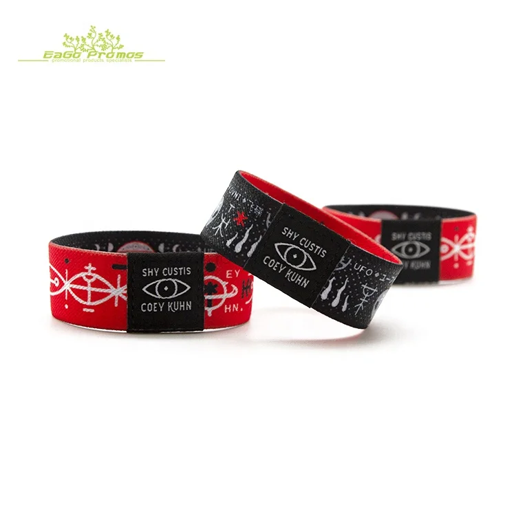 2024 OEM Hot-selling RFID Cheap Bracelet  for Musical Festival RFID Elastic Fabric Wristbands