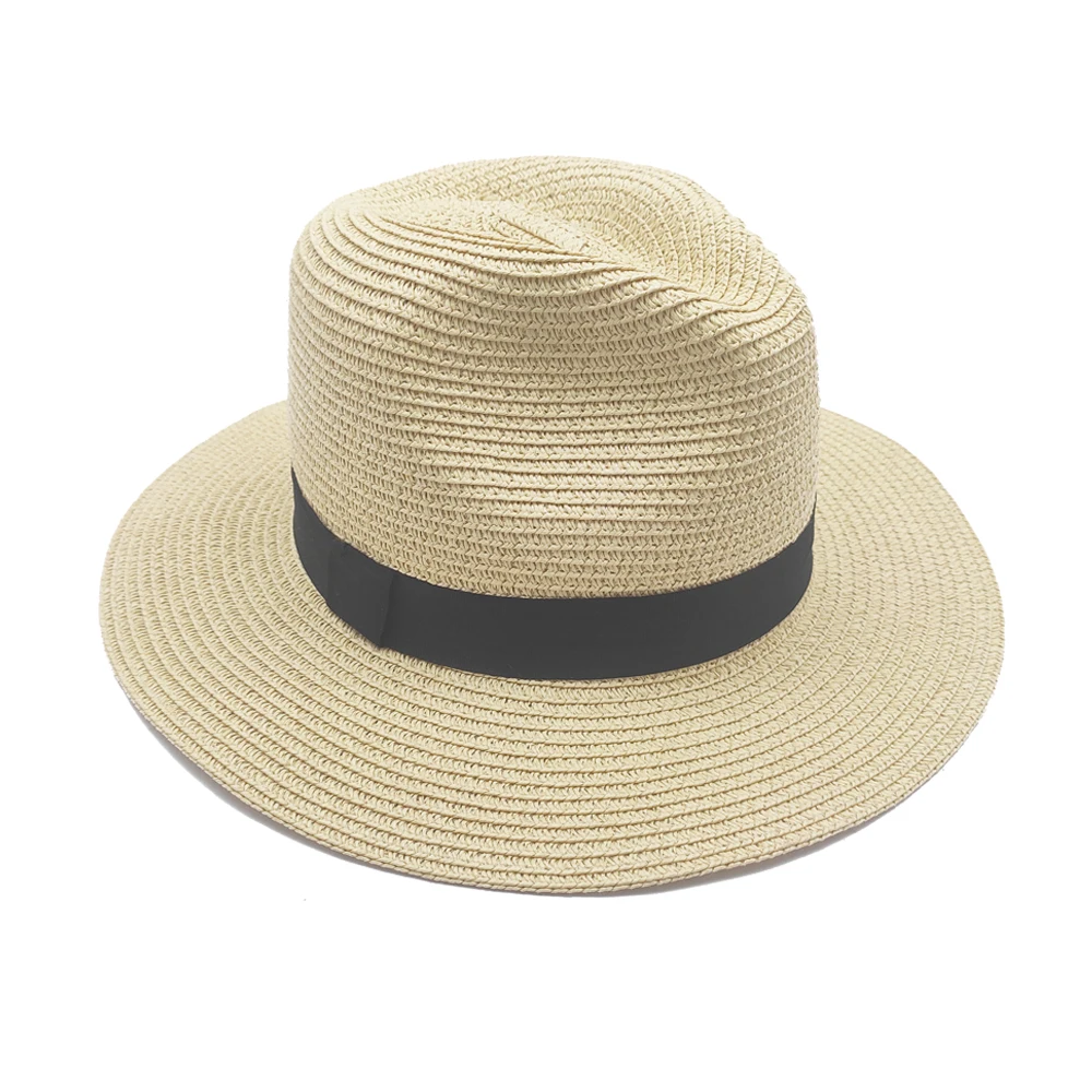 wholesale classic western knot ribbon chapeau panama for couple summer