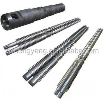 Двойной пластиковые экструдер 38 CrMoALa ствола пластиковые машина твин конический винт