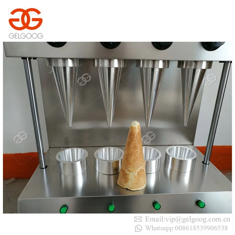 Hot Sale Wafer Cone Maker Kono Pizza Cono Forming Making Molding Machine Pizza Cone Equipment