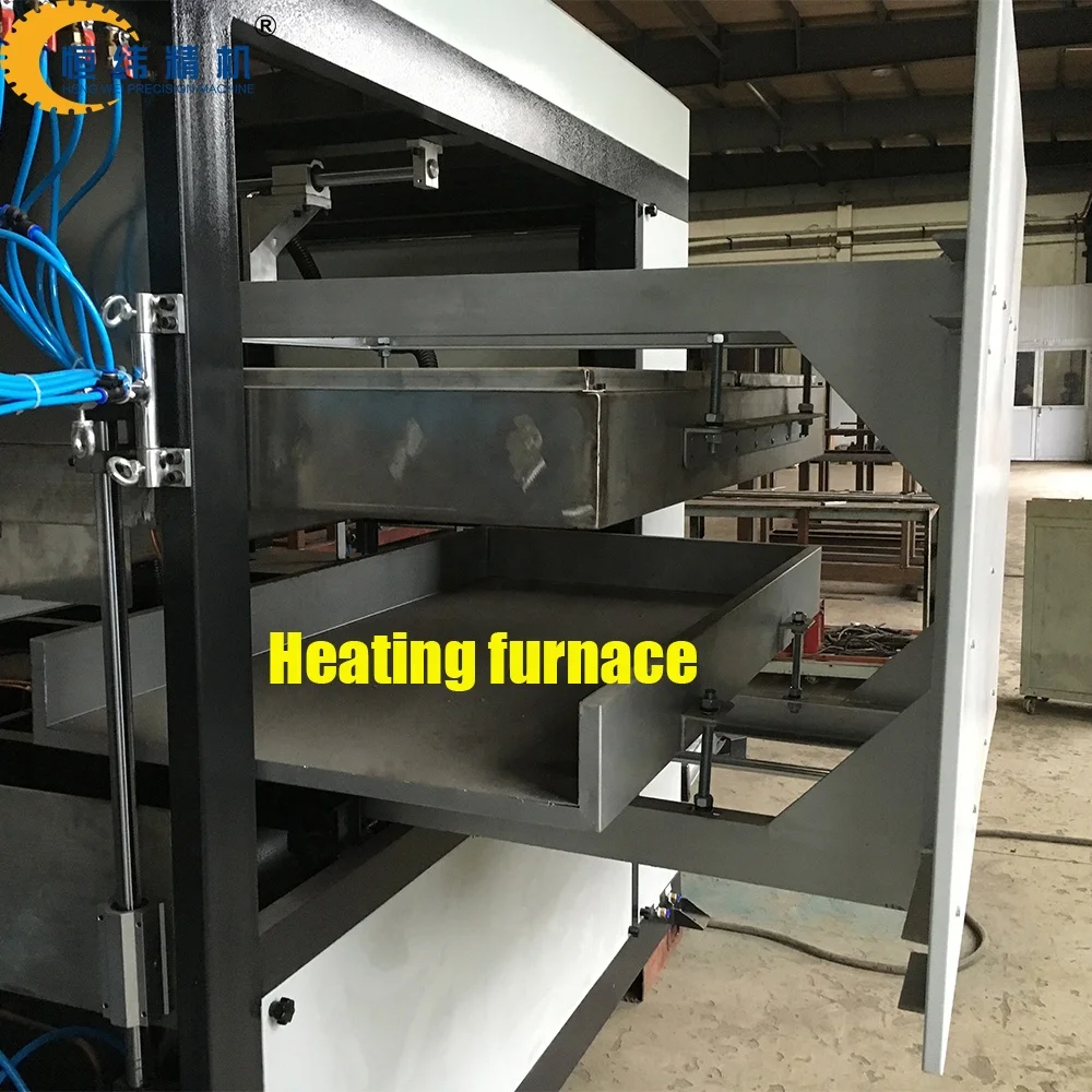 Big production quantity thermoforming machine for flower pot