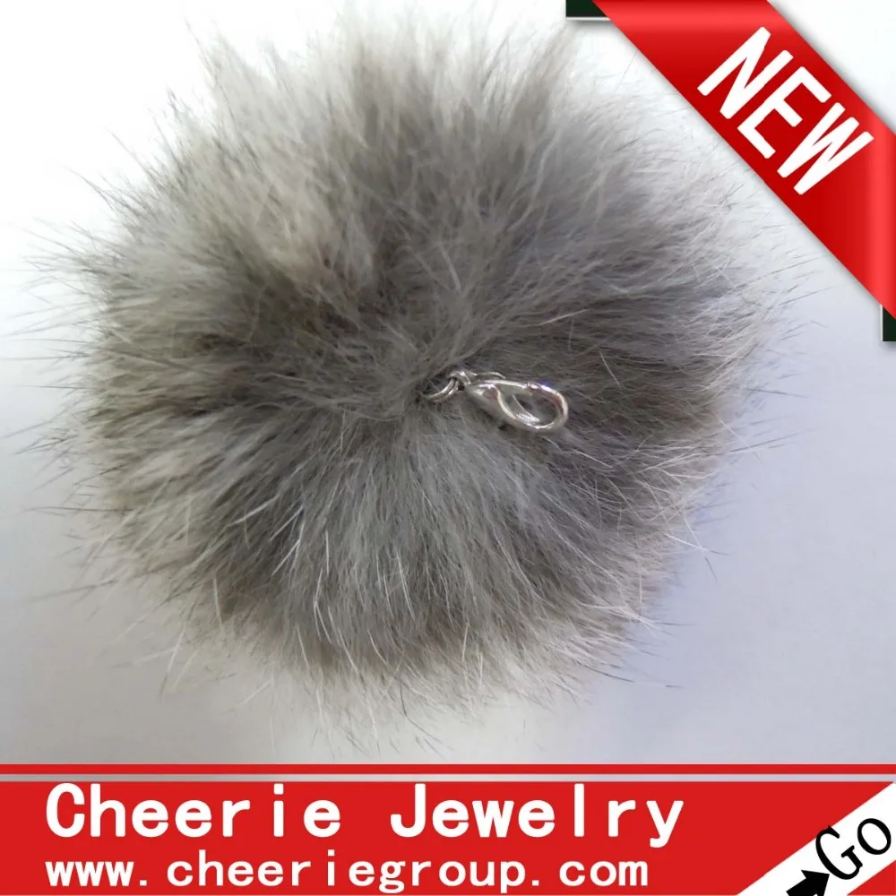 13-22CM hot-selling raccoon fur ball garments accessories shoes & accessories, raccoon fur pom poms