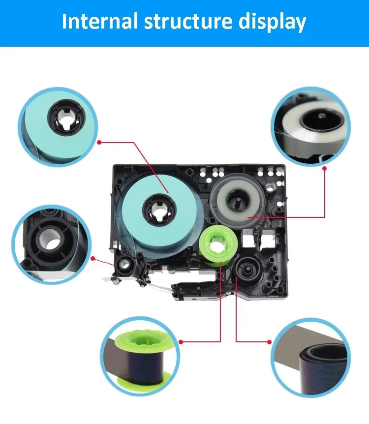 12mm cassette tapes tze tapes tze 135 label tape made in China compatible for Brother