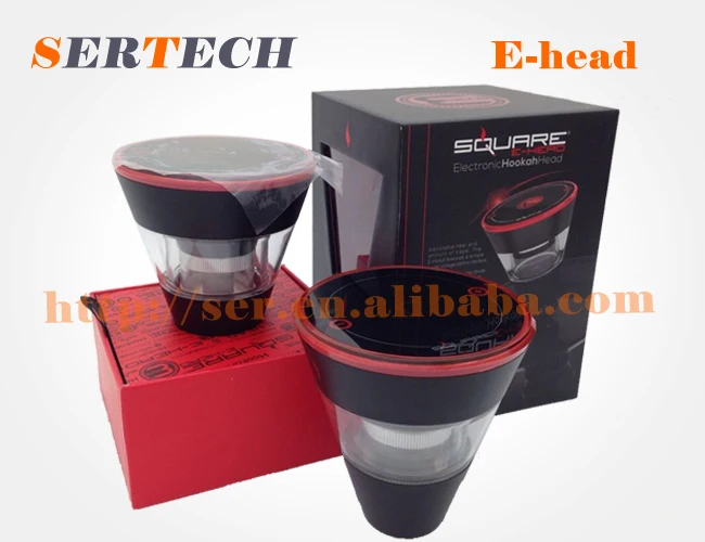 
square e head hookah electronic hookah charcoal head electronic shisha pen 